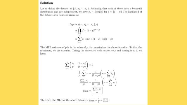 Maximum Likelihood Estimation for Bernoulli distribution | Machine Learning | Data Science смотреть онлайн