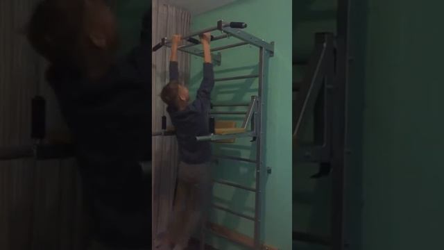 Подтягивания на турнике со шведской стенкой "SSWA" смотреть онлайн
