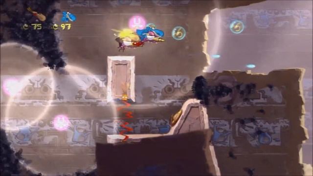 Rayman Origins Playthrough with Chaos and Fancybear part 7: Icy fruit