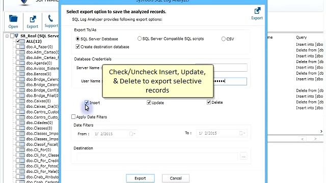 SysTools SQL Log Analyzer Tool