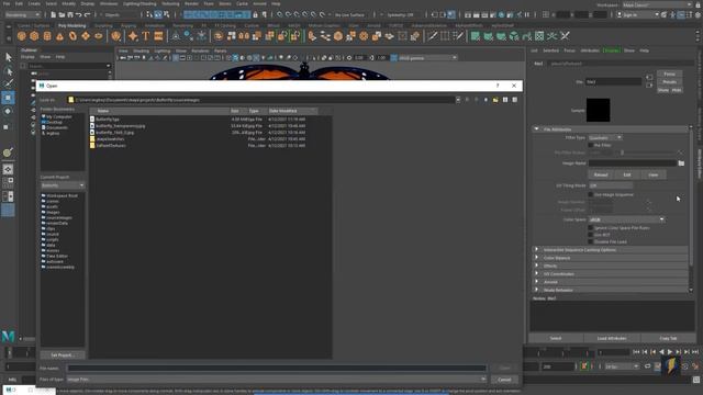 Maya- Making A Butterfly