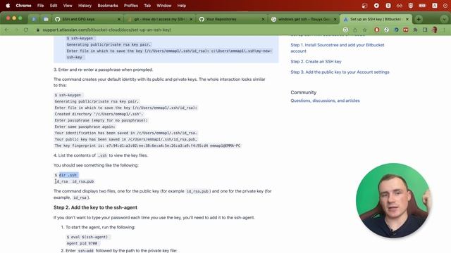 21. Git. Генеруємо ключ SSH на Windows. смотреть онлайн
