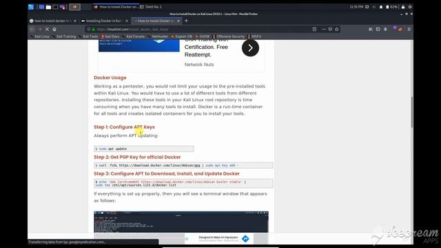 Docker in kali linux 2020.1 | Installation | Hindi | Forensic Tech смотреть онлайн