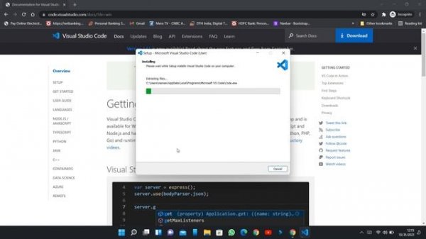 How to install Visual Studio Code | VS Code in Windows | #Code