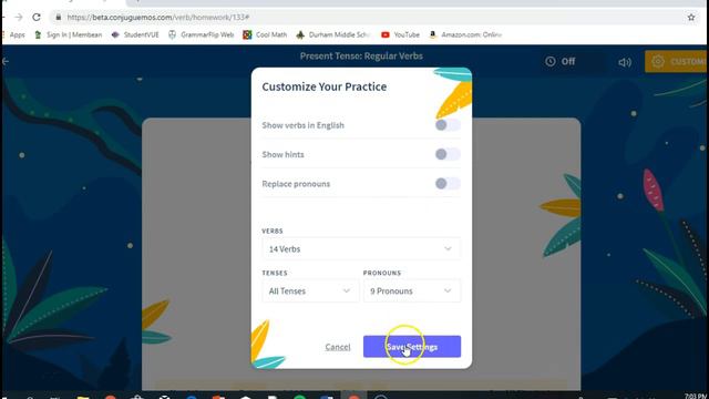 Spanish 1 How to use conjuguemos.com. смотреть онлайн