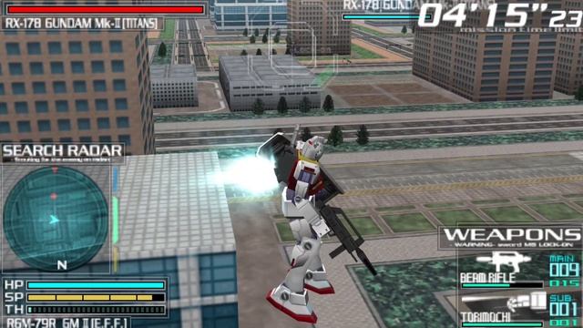 (PSP) Black GUNDAM - Gundam Battle Royale - TITANS OPERATION - Gameplay смотреть онлайн