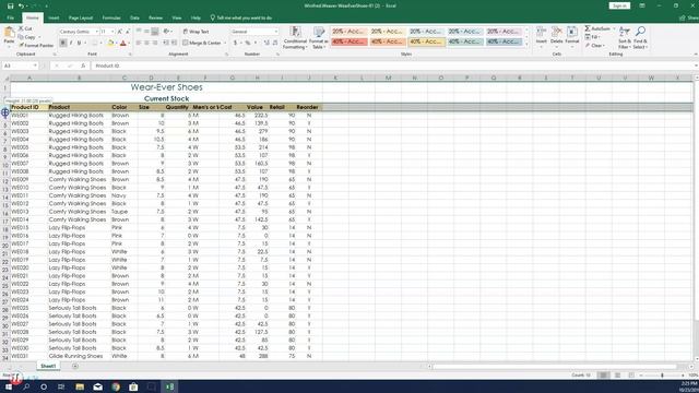 Excel 2019 In Practice Ch 1 Guided Project 1 3 смотреть онлайн