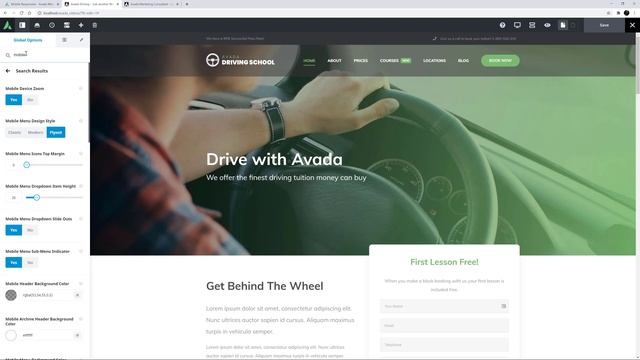Responsive Options In Avada смотреть онлайн