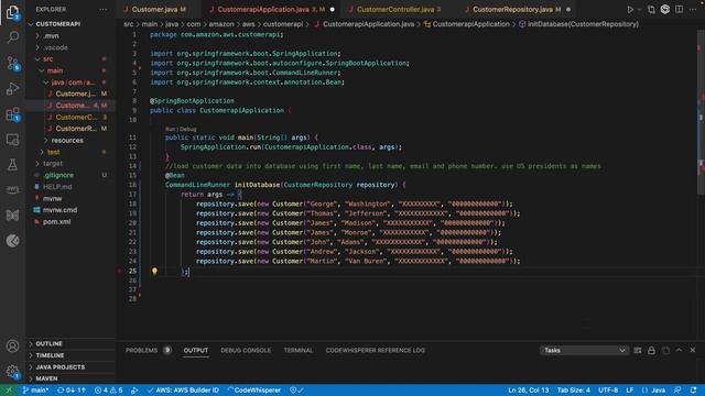 Develop Java Spring Boot Applications with Amazon CodeWhisperer | Amazon Web Services смотреть онлайн