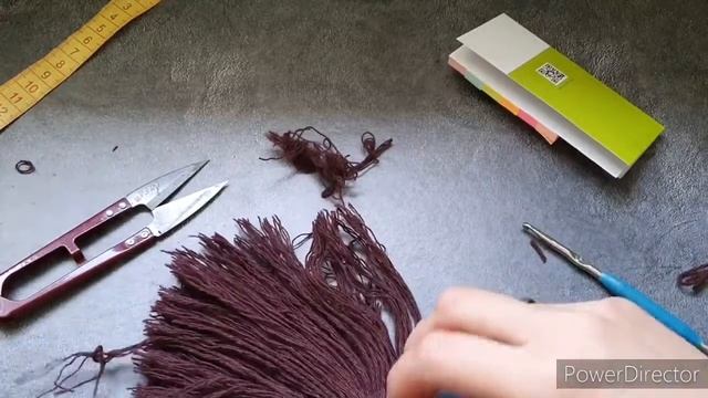 макраме кисть.кисточка из пряжи . prajadan kistochka yasash.tutorial bag accessories. orguler смотреть онлайн