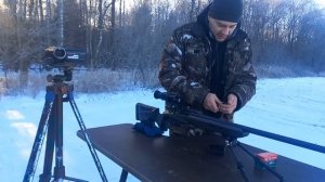 Работа автобалистики на прицеле Pard nv008s