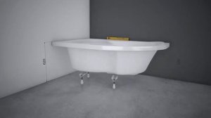 Инструкция по установке акриловой асимметричной ванны Ravak Rosa II