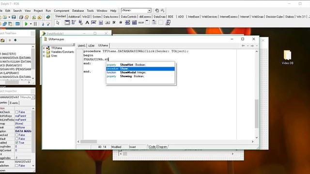 Membuat Aplikasi dengan banyak form menggunakan Delphi 7 смотреть онлайн