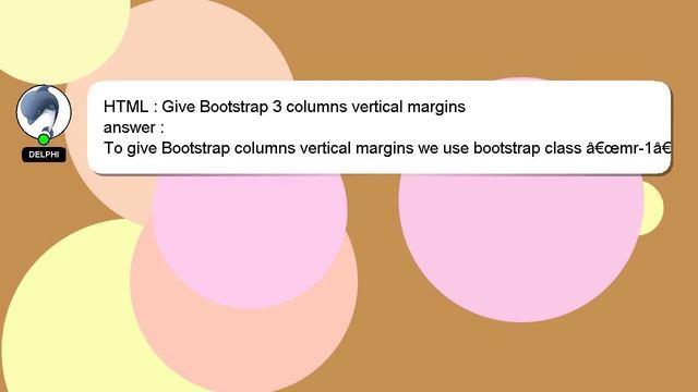 HTML : Give Bootstrap 3 columns vertical margins смотреть онлайн