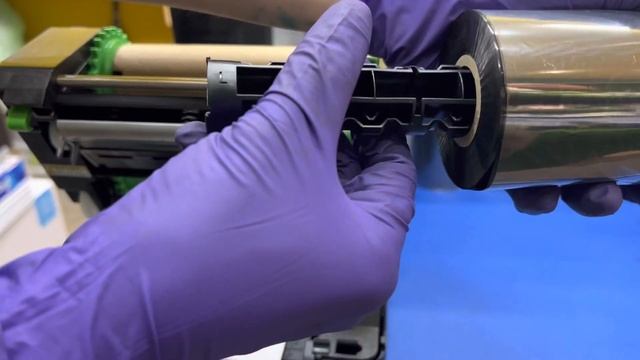 TSC TE310 條碼標籤碳帶安裝方式