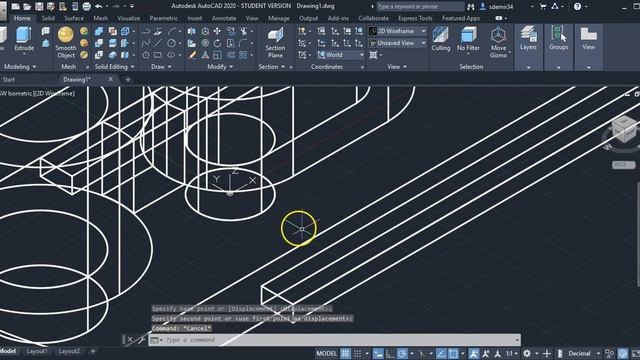 AutoCAD 2020 3 Boyut Katı Modelleme Basit Uygulama Giriş Seviyesi 3D Uygulama Örnek Ders 4 - 2 смотреть онлайн