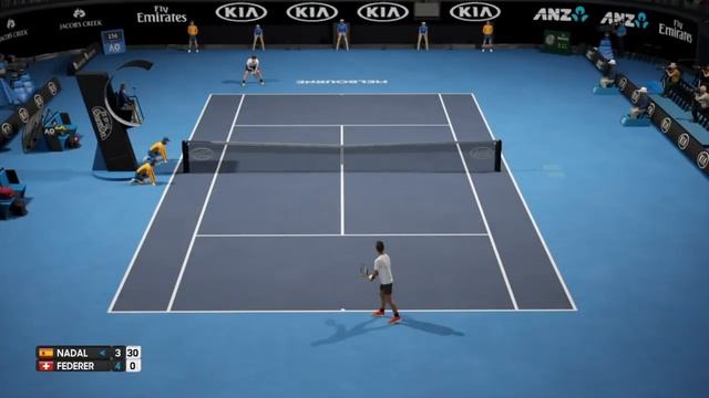 AO International Tennis -Rafael Nadal VS Roger Federer- UPDATE 1.26 Ps4 Gameplay. смотреть онлайн