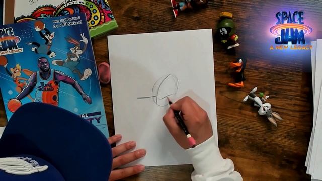 How To Draw Bugs Bunny, Daffy Duck, & Marvin The Martian | Space Jam смотреть онлайн