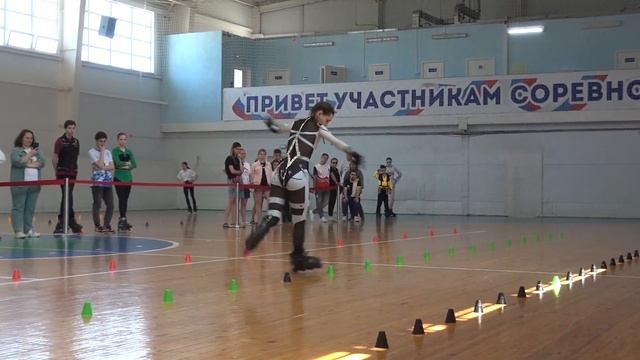 1 место. Анисимова Софья. Юниоры (10-18 лет), Фристайл Слалом Классика. ВС-2023. смотреть онлайн