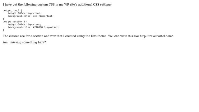 Wordpress: Custom CSS is not working? смотреть онлайн