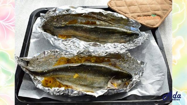 Форель на луковой подушке под сливочно-сметанным соусом Рецепт, пошаговый, ка смотреть онлайн