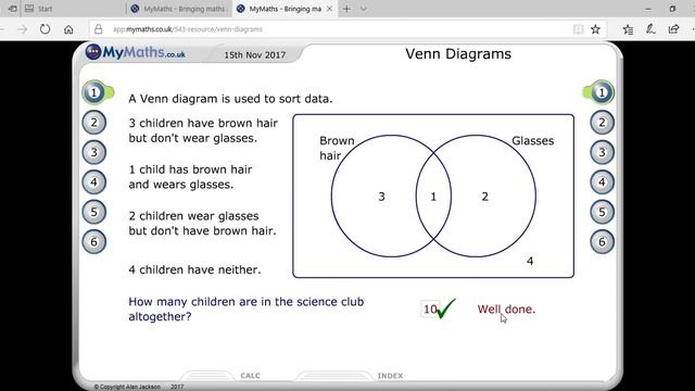 Probability through Venn Diagram/union & Intersection- skype online tution смотреть онлайн
