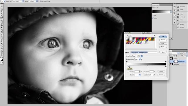How to create a Stunning Black and White photo effect in Photoshop Tutorial смотреть онлайн