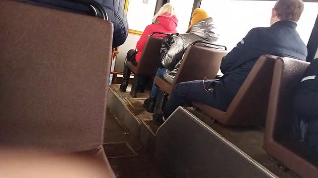 Поездка на МАЗ 103.065 (гос. АЕ 3554-7) маршрут 102 смотреть онлайн