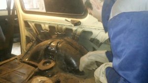 Нива ремонт задней арки