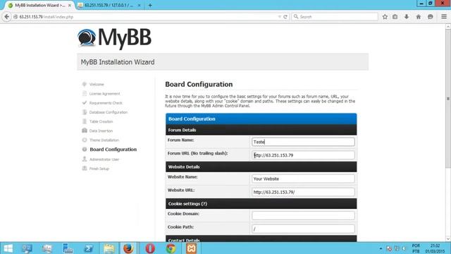Instalando o MyBB 1.8.4 no Windows Server 2012 com o Xampp v3.2.1 смотреть онлайн