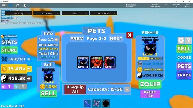 ROBLOX -- NINJA LEGENDS -- HACK SCRIPT -- NEW HACK AUTOFARM,UNLIMITED COINS AND CHI смотреть онлайн