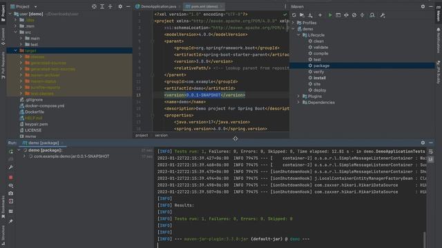 Generate Jar File in Spring Boot through InteliJ смотреть онлайн