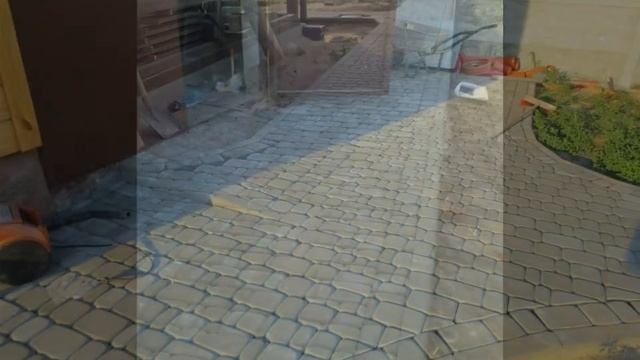 Мощение тротуарной плитки своими руками.