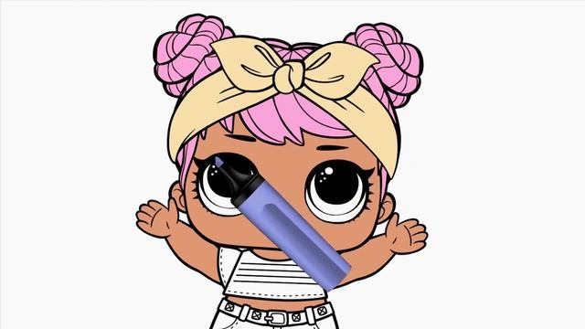 Coloring LOL Dolls Dawn | Art and Coloring Fun смотреть онлайн