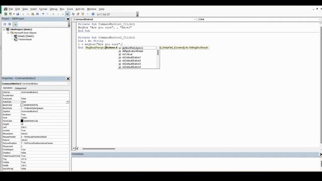 MsgBox in Excel using Excel VBA / How to show custom message box in Excel using Excel VBA смотреть онлайн