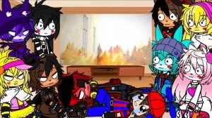 Фнаф 1 и 2 реагирует на SFM FNaF CRAZIEST UCN FIGHT EVER Gacha club