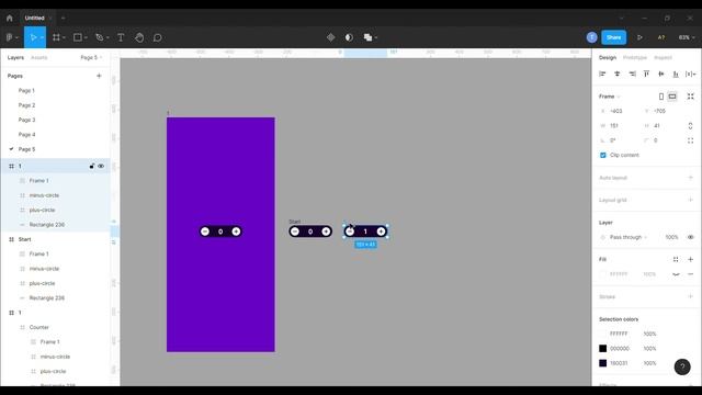 ANIMATING NUMBERS IN THE COUNTER SCREEN IN FIGMA смотреть онлайн