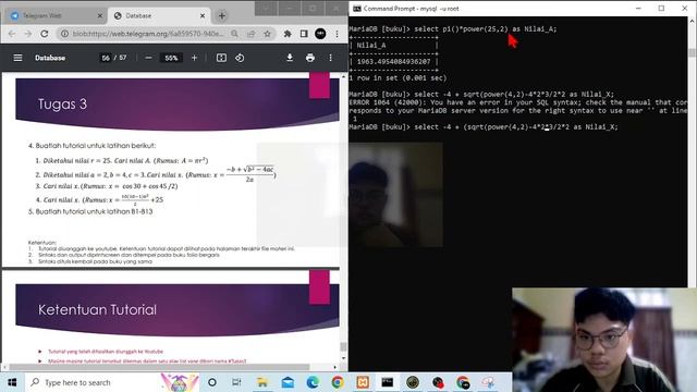 Modul 3 Fungsi - Fungsi Pustaka MySQL No. 4 Tutorial memecahkan soal matematika смотреть онлайн