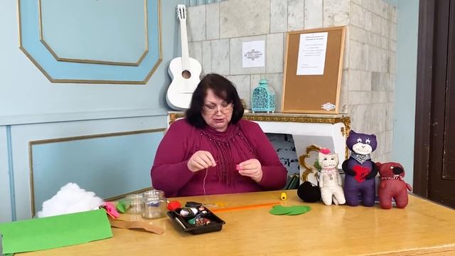 Мастер-класс руководителя студии прикладного творчества "Волшебный сундучок" Ирины Никитиной. смотреть онлайн