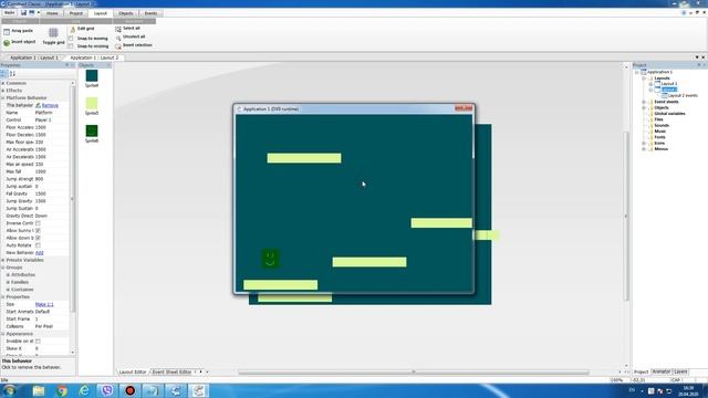 Первый урок по Construct Classic делаем типичный платформер смотреть онлайн