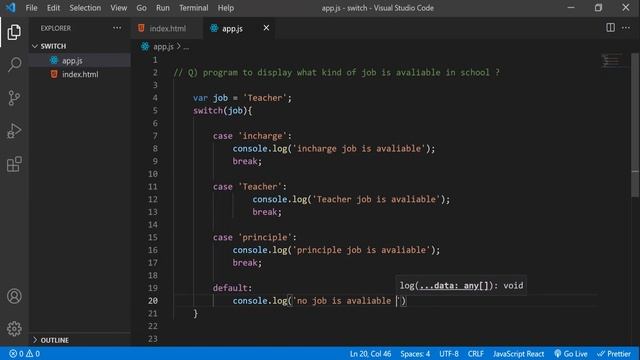 javascript tutorials for beginners | Switch statement in javascript смотреть онлайн