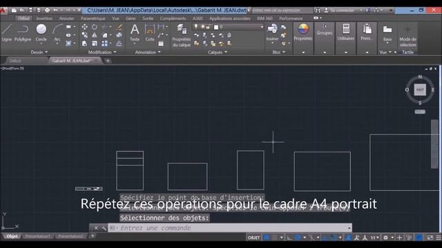 AutoCAD 4 Création de blocs смотреть онлайн