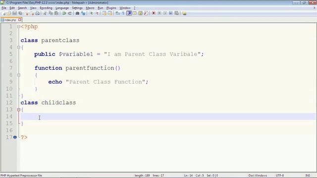 PHP - Inheritance In PHP смотреть онлайн