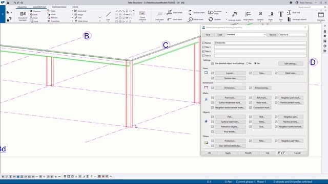 Tekla Structures - Object level settings [TS 2022 SP2] смотреть онлайн