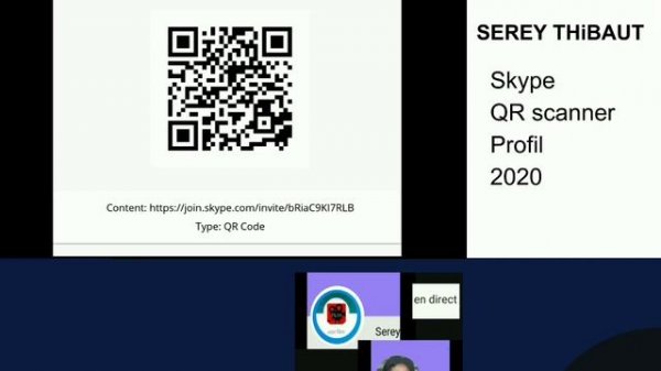 Skype scanner QR profil
