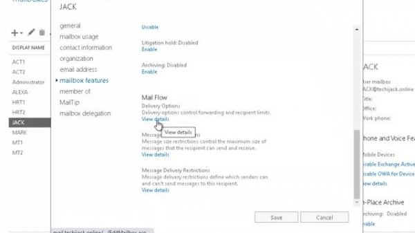 Forwarding Email to External Address - Exchange 2019