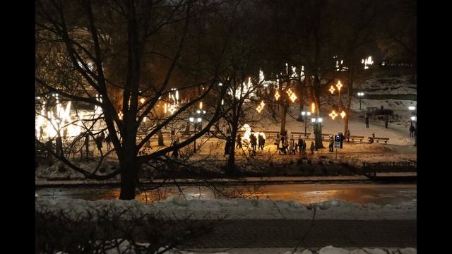 Рига в рождественских огнях. Поздравляю всех моих зрителей с Новым Годом!!! смотреть онлайн