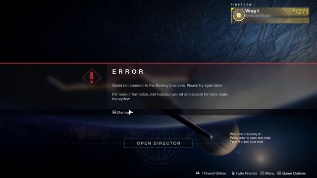 Last City Server Error honeydew Destiny 2 смотреть онлайн