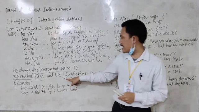 How To Change Direct Speech Into Indirect Speech ||Interrogative Sentences || Part 2 смотреть онлайн