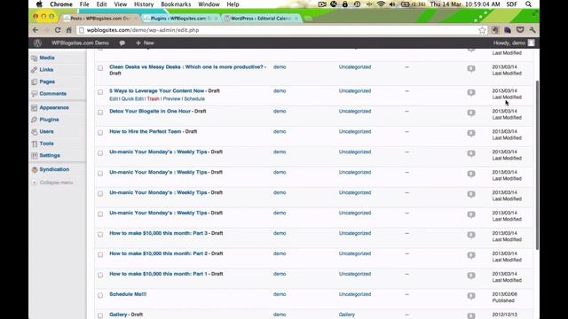 WordPress Editorial Calendar Plugin смотреть онлайн